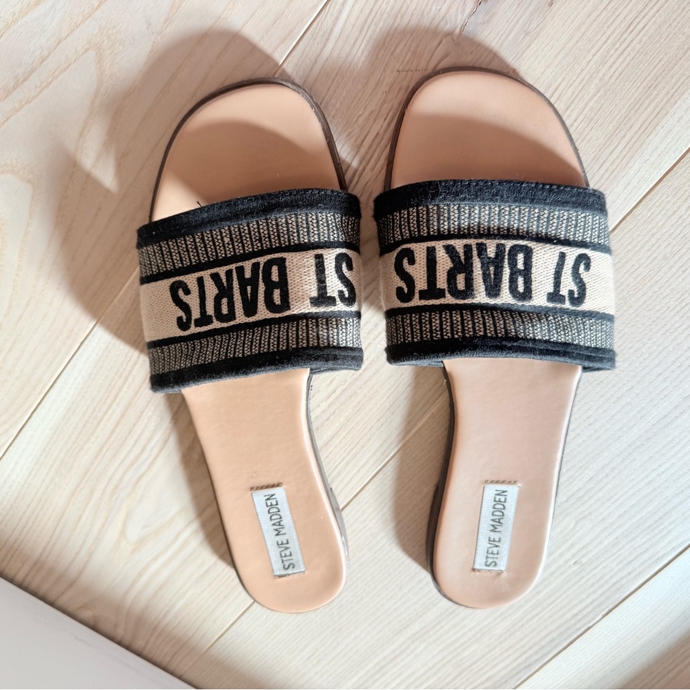 STEVE MADDEN ST.BARTS SLIDE SANDAL 8.5 - Picture 4 of 5